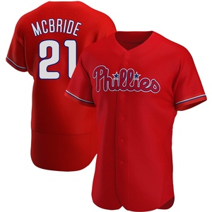 Bake McBride Signed Phillies Throwback Jersey (JSA COA) 1980 World Ser –