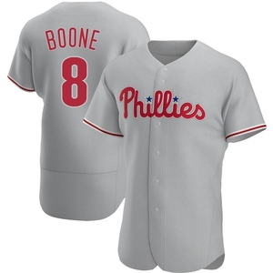 Bob Boone Signed Philadelphia Phillies White Pinstripe Majestic Replica Baseball Jersey w/80 WS Champs