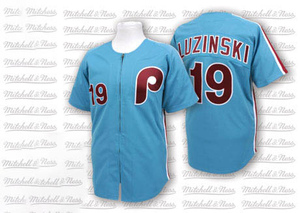 Men's 1979 Mitchell & Ness Greg Luzinski Maroon Philadelphia Phillies  Authentic Throwback Jersey