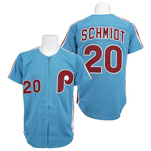 Dave Hollins Men's Philadelphia Phillies Throwback Jersey - Grey