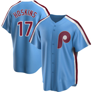 Nike / Youth Replica Philadelphia Phillies Rhys Hoskins #17 Cool Base Red  Jersey